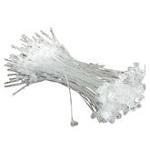 Plastic Price Tags (1 Pack, 500 Pieces) 3 Inch Transparent Color Loops Snap Locks Tying Fastener Hooks Ties Pins